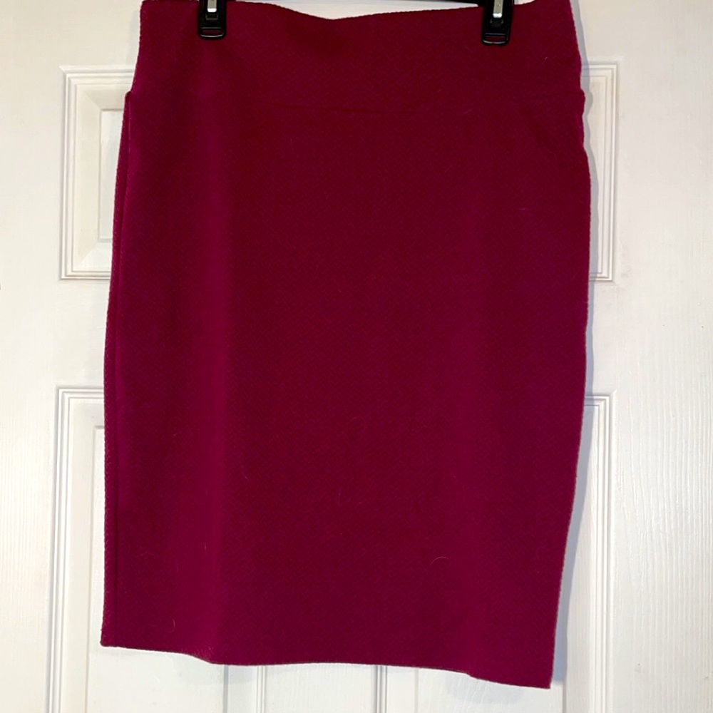 Lula roe burgundy skirt